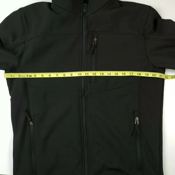 Mens TSLA Softshell Jacket SZ Small Black - Picture 3 of 6